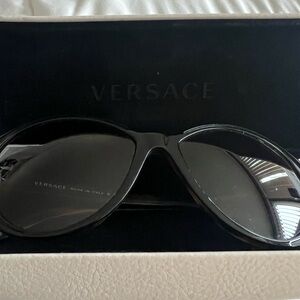 Versace Black Havana Tortoise Women's Sunglasses